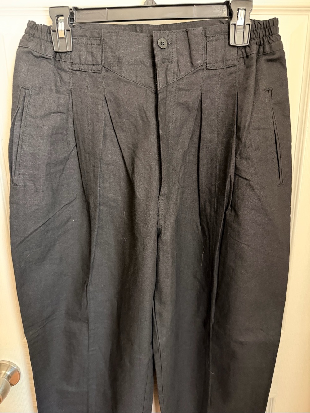 Vintage Gitano High Waist Tapered Ramie
Cotton Pants Black 16 EUC - Picture 7 of 12